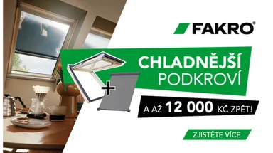 Chladnější podkroví s cashbackem až 12 000 Kč!