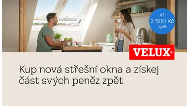 VELUX CASHBACK – získejte část peněz z nákupu zpět!