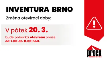 Inventura BRNO – omezení provozu