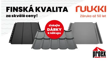 Střešní krytiny RUUKKI za skvělou cenu a dárky k nákupu!