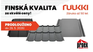 Střešní krytiny RUUKKI za skvělou cenu!