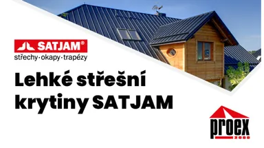 Akční nabídka lehkých střešních krytin SATJAM