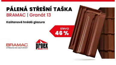 Akce Brno – pálená taška BRAMAC se slevou 46 %!