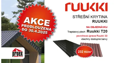 PRODLOUŽENO - RUUKKI - Sleva