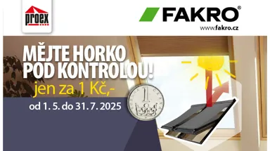 Prodejní akce Fakro: Markýza za 1 Kč!