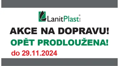 PRODLOUŽENO do konce listopadu! Lanit plast - Akce na dopravu