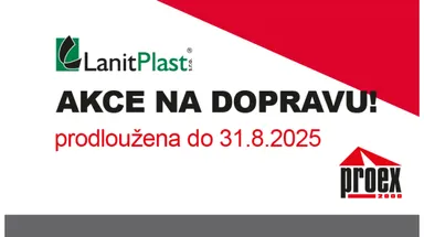 Lanitplast: Akce na dopravu PRODLOUŽENA!