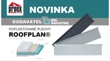 NOVINKA: Poplastované plechy Roofplan®