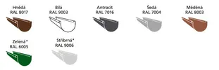Roh žlabový Marley bílý 125mm venkovní 83889
