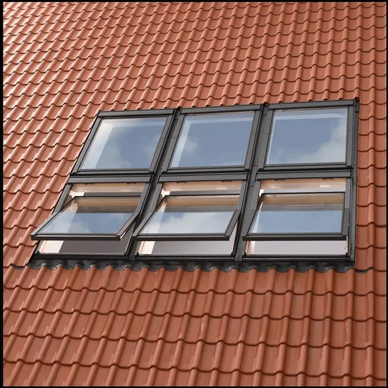 Velux - Lemování kombi EKW 1021G pro P10, a=140mm, profilovaná krytina