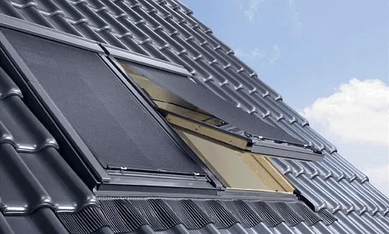 Velux - Markýza MAL6080 tmavě šedá, pro F00 s provaz.ovládáním, Premium