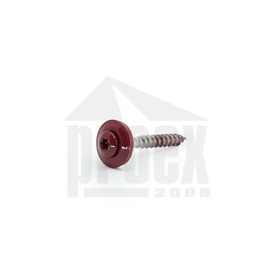 Šroub klempířský pozink. 4,8x35mm, tmavě červená RAL3009