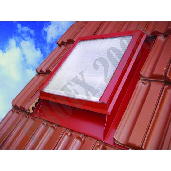 Vikýř hliníkový 500x600 mm + LEXAN červený