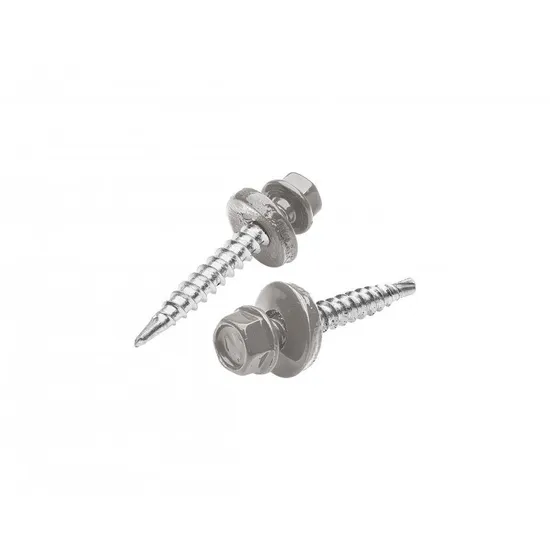 Šroub samořezný pozink. 4,8x19mm šedý hliník RAL9007