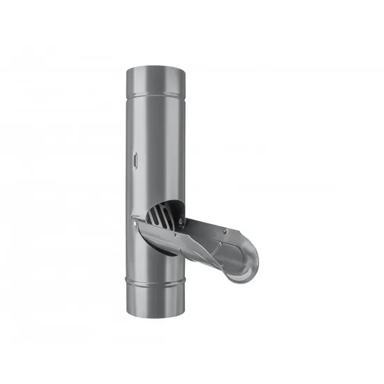 Výpusť vody lak. prachově šedá+sítko, prům. 120mm,  KJG