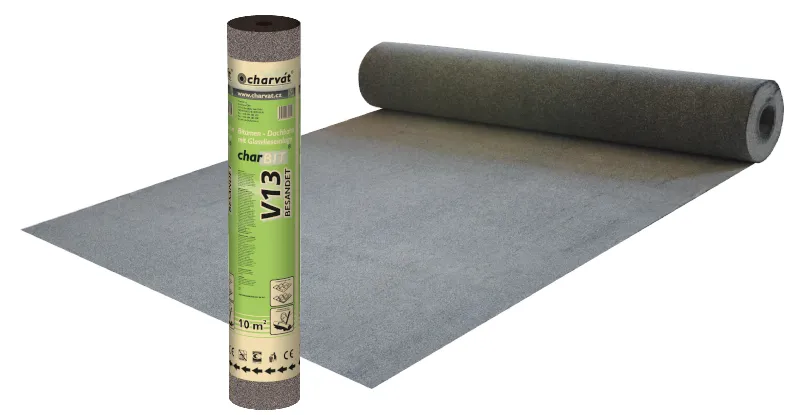 CharBIT V13, pod šindel, pískovaný separační pás (10m2role; 240m2pal)