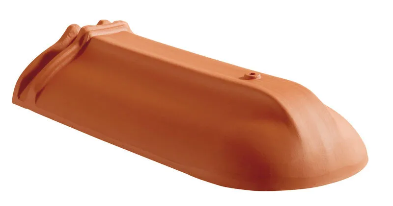 Creaton - hřebenáč koncový PH, oblý, šedá engoba
