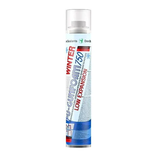 PUR stav. pěna 750ml NÍZKOEXPANZNÍ Den Braven zimní