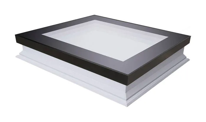 FAKRO okno do ploché střechy DXF DU6 120x220cm, neotevíratelné, rovné sklo
