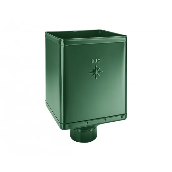 Kotlík žlabový sběrný DESIGN EXCENTRICKÝ mechově zelený 120 mm