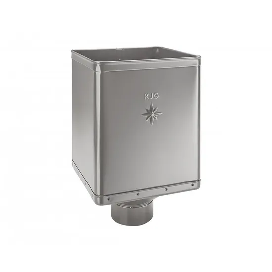 Kotlík žlabový sběrný DESIGN EXCENTRICKÝ bílo hliník tmavý 120 mm