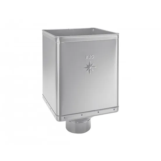 Kotlík žlabový sběrný DESIGN EXCENTRICKÝ bílo hliníkový 80 mm