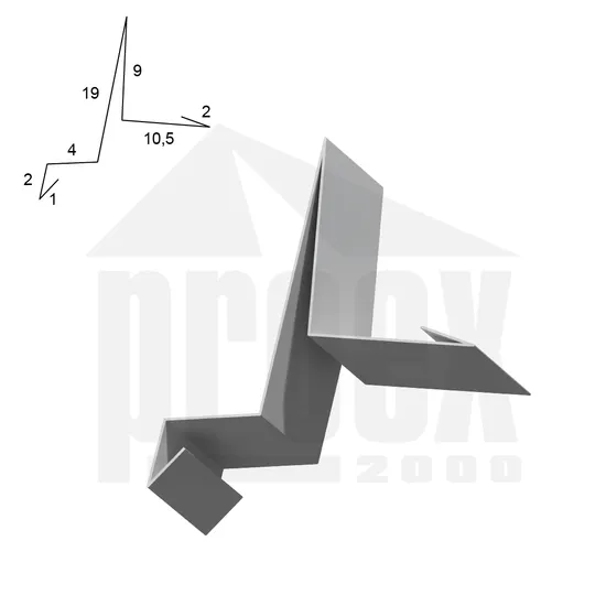 Závětrná lišta pozinkovaná 475 mm