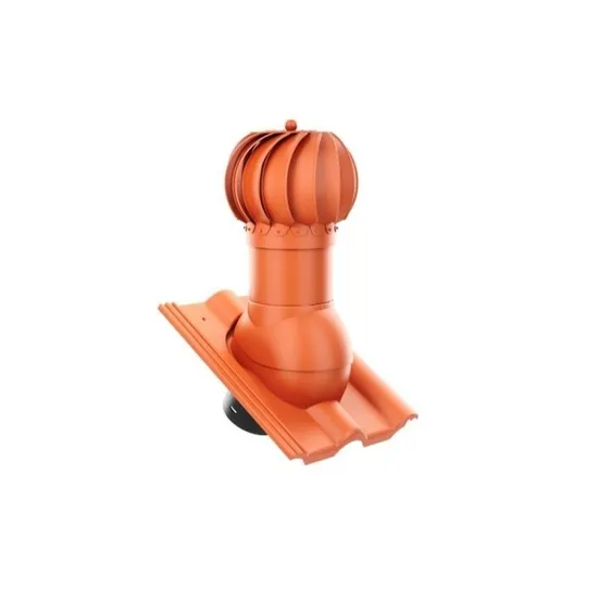 HPI - rotační odvětrávací set pro betonovou krytinu Moravská, pr.150mm - červená