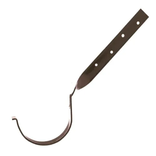 Hák žlabový Marley šedý 150mm přetočený