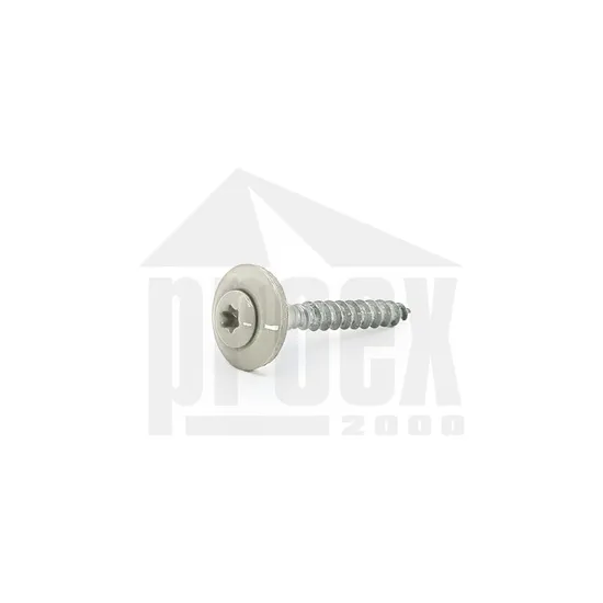 Šroub klempířský pozink. 4,8x35mm, šedobílá RAL9002