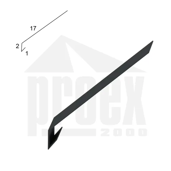 Okapnička intenzivně černá 200 mm