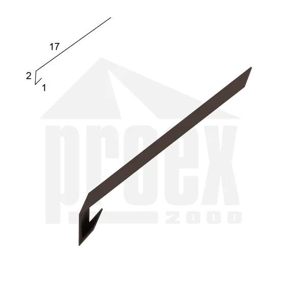 Okapnička tmavě hnědá 200 mm