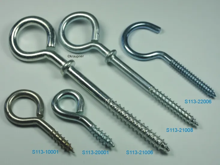 Očko s vrutem nerezové 4,8 mm