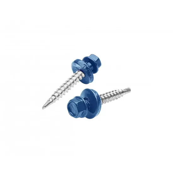 Šroub samořezný pozink. 4,8x20mm modrá RAL5010
