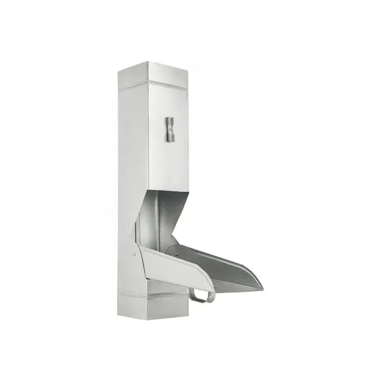 Výpust vody PZ 80x80mm, hranatá