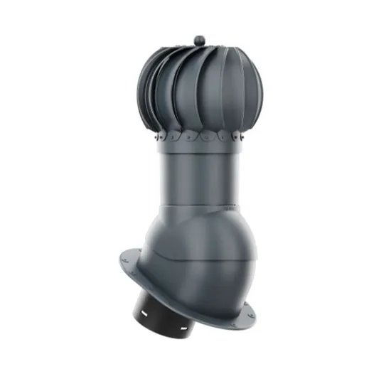 HPI - rotační odvětrávací set pro rovný plech, pr.150mm - antracit