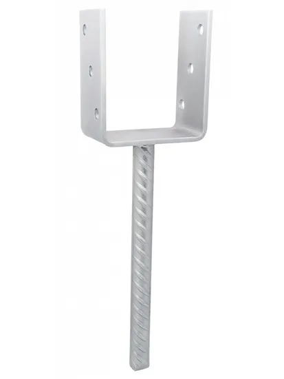 Rapi-Tec kotevní patka U2 121x60x5,0mm - pr.20250mm, úzká, galv.zn.