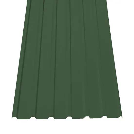 Trapezový plech SAT 18W NP polyester 0,5mm, RAL6005, stěnový profil