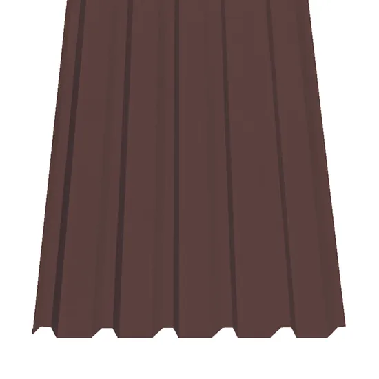 Trapezový plech SAT 35W polyester 0,5 tmavě hnědá RAL8017, stěnový profil