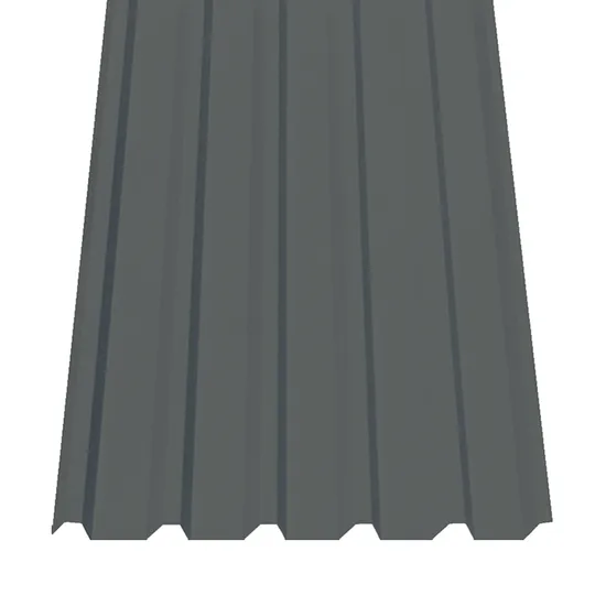 Trapezový plech SAT 35 polyester 0,63 stříbrná metalíza RAL9006