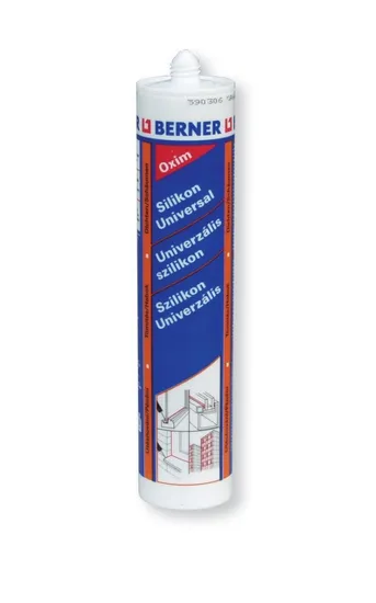 Silikon neutrál 100% - průhledný Berner, 310ml/25ks krabice