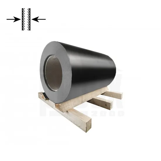 Svitek pozinkovaný intenzivně černý oboustranný RAL 9005 - 0,55x1250 mm