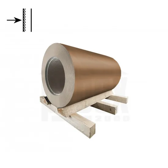 Svitek pozinkovaný metalicky měděný jednostranný RAL 8003 - 0,55x1250 mm
