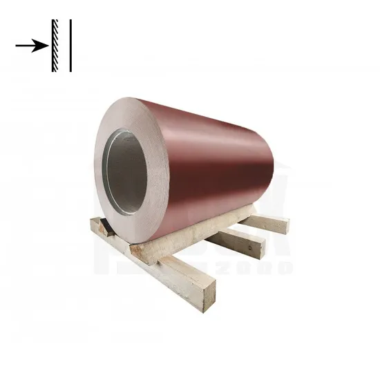 Svitek pozinkovaný ocelově červený jednostranný RAL 3009 - 0,55x1250 mm