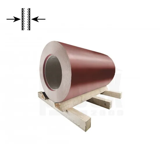 Svitek pozinkovaný ocelově červený oboustranný RAL 3009 - 0,55x1250 mm