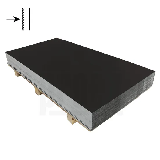 Tabule intenzivně černá jednostranná RAL 9005 - 0,55x1250x2000mm