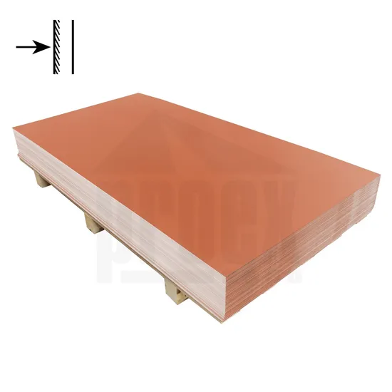 Tabule měděno hnědá jednostranná RAL 8004 - 0,55x1250x2000mm