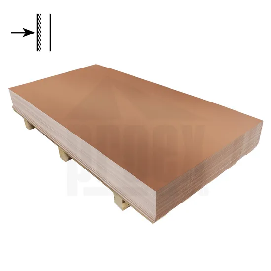 Tabule metalická měď jednostranná RAL 8003 - 0,55x1250x2000mm