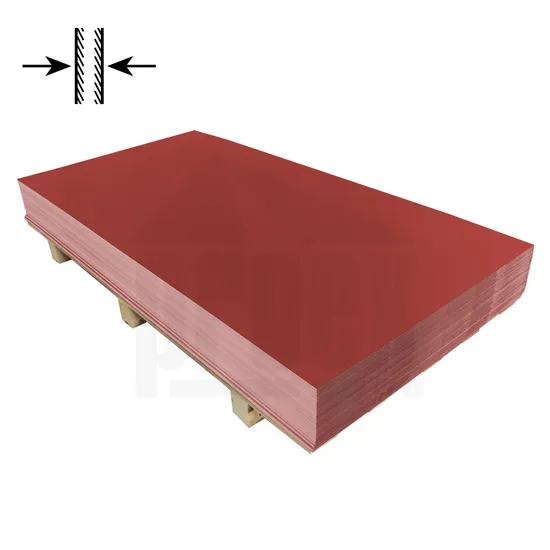 Tabule ocelově červená oboustrnanná RAL 3009 - 0,55x1250x2000mm