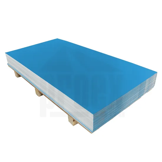 Poplastovaná tabule VIPLANYL modrý 580 RAL5012 - 1000x2000 mm